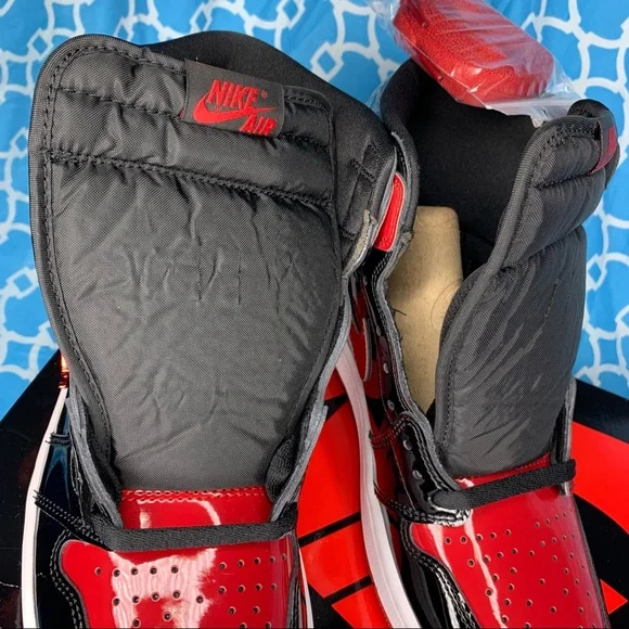 Nike Air Jordan 1 High Men’s size 10 Patent bred retro og red black sneakers new